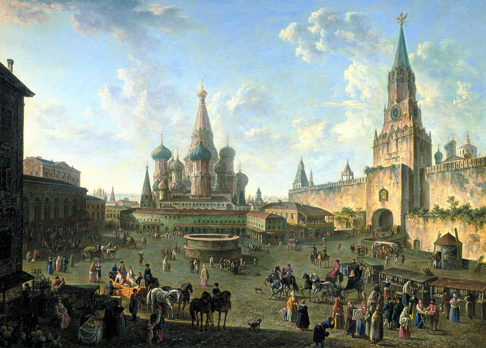 Красная площадь в Москве. 1801