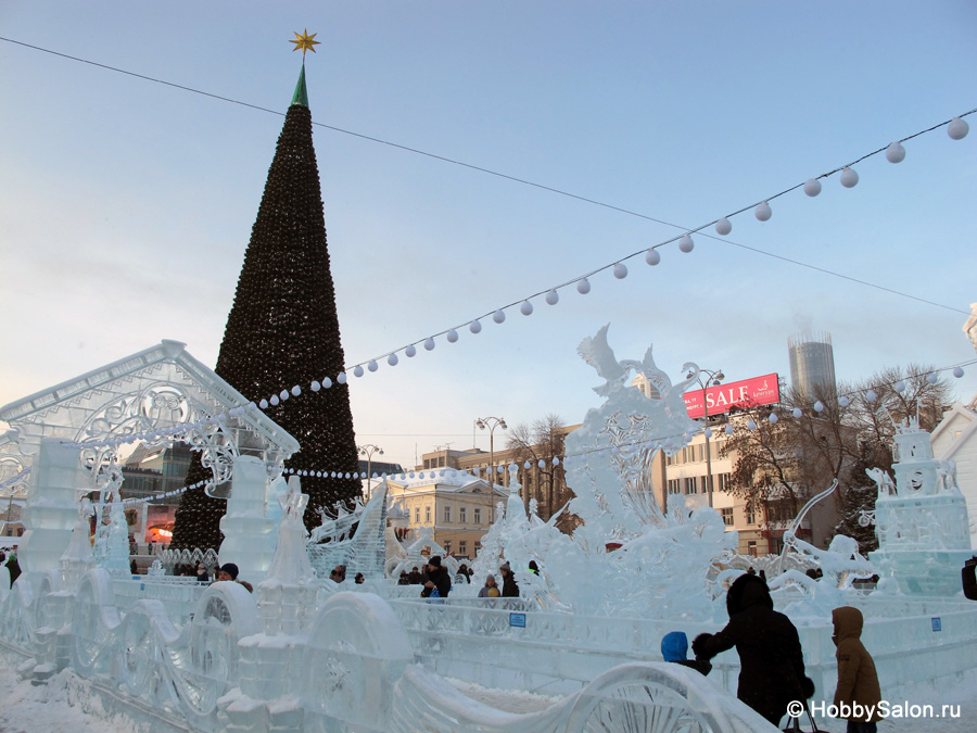 Ледовый городок в Екатеринбурге, фото