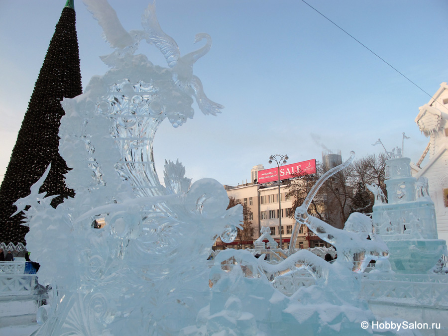 Ледовый городок в Екатеринбурге, фото