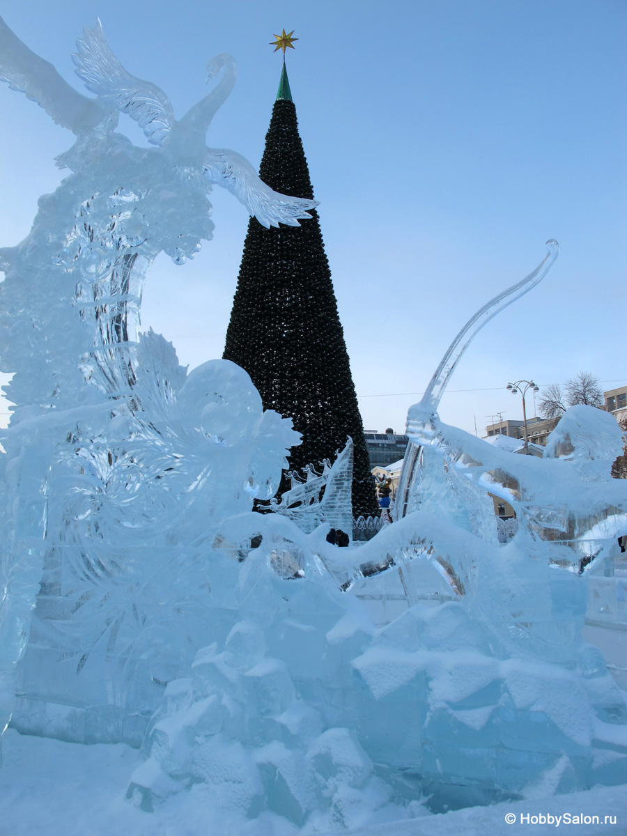 Ледовый городок в Екатеринбурге, фото