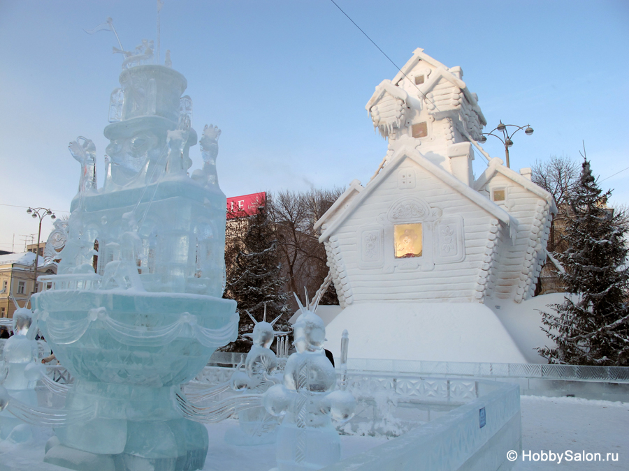 Ледовый городок в Екатеринбурге, фото