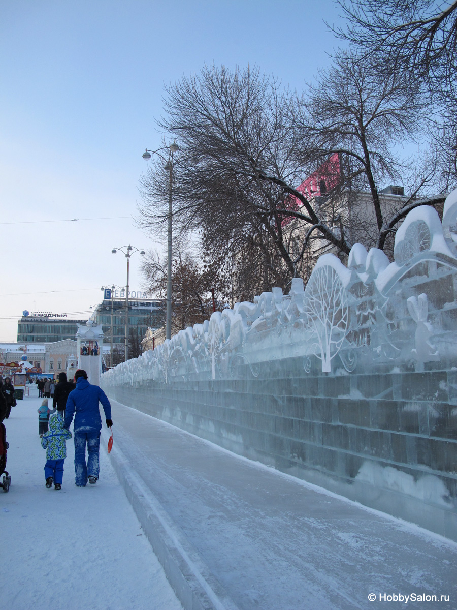 Ледовый городок в Екатеринбурге, фото