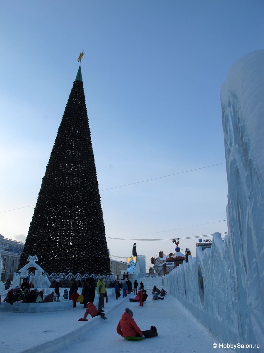 Ледовый городок в Екатеринбурге, фото