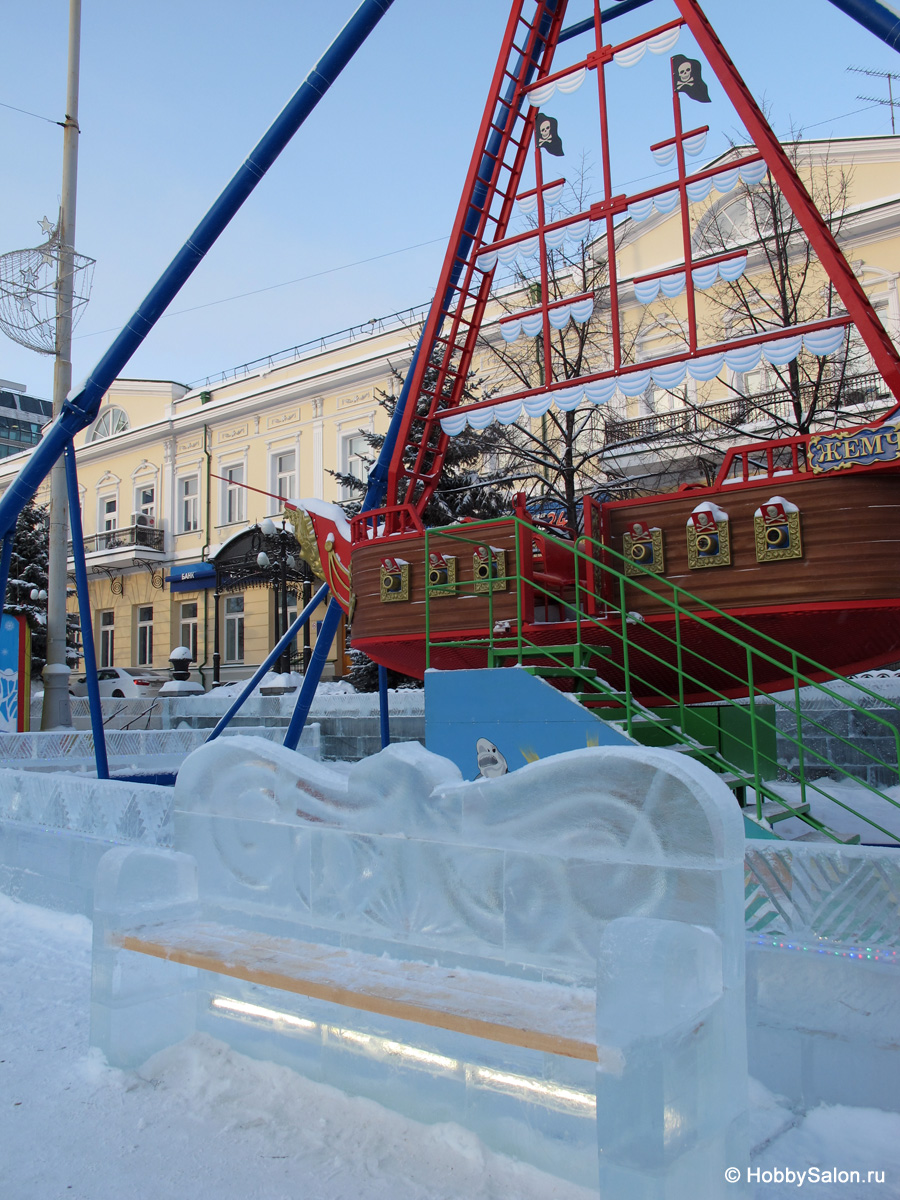 Ледовый городок в Екатеринбурге, фото