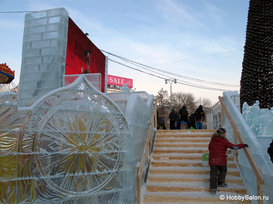 Ледовый городок в Екатеринбурге, фото