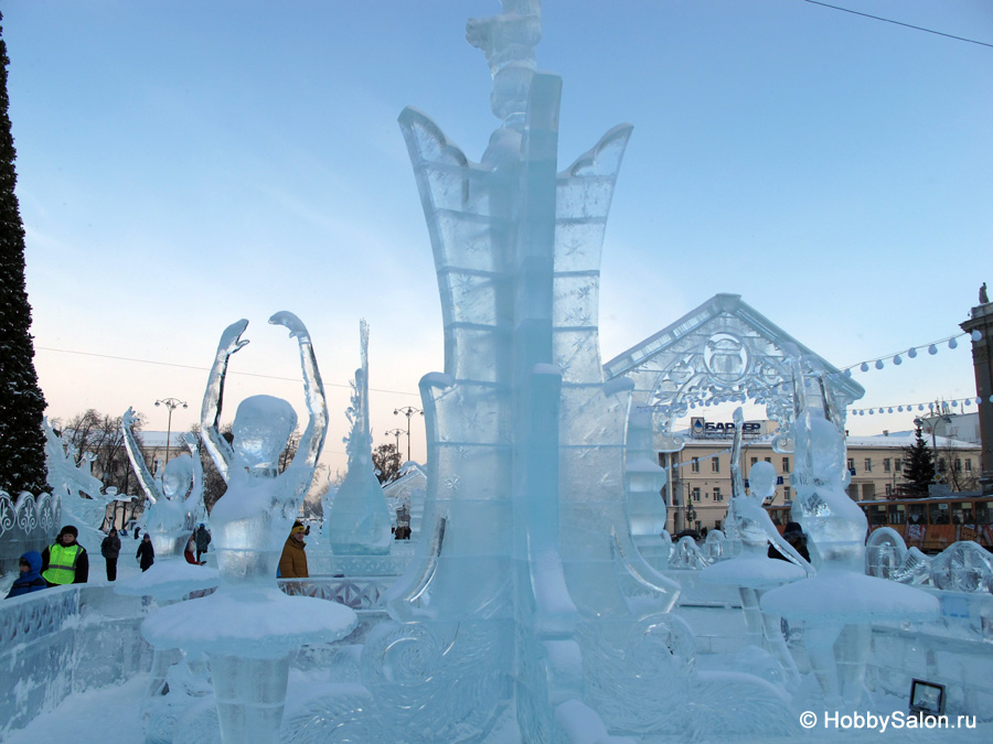 Ледовый городок в Екатеринбурге, фото