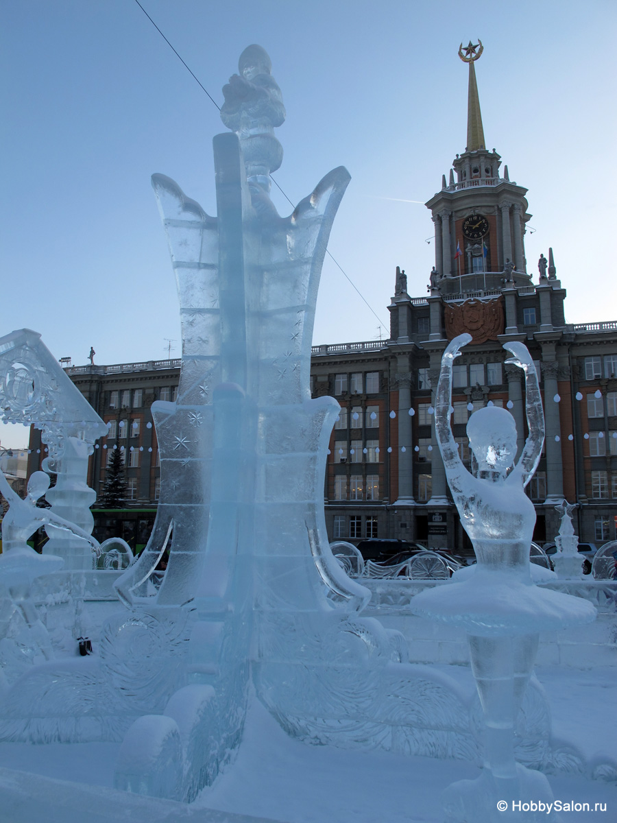 Ледовый городок в Екатеринбурге, фото