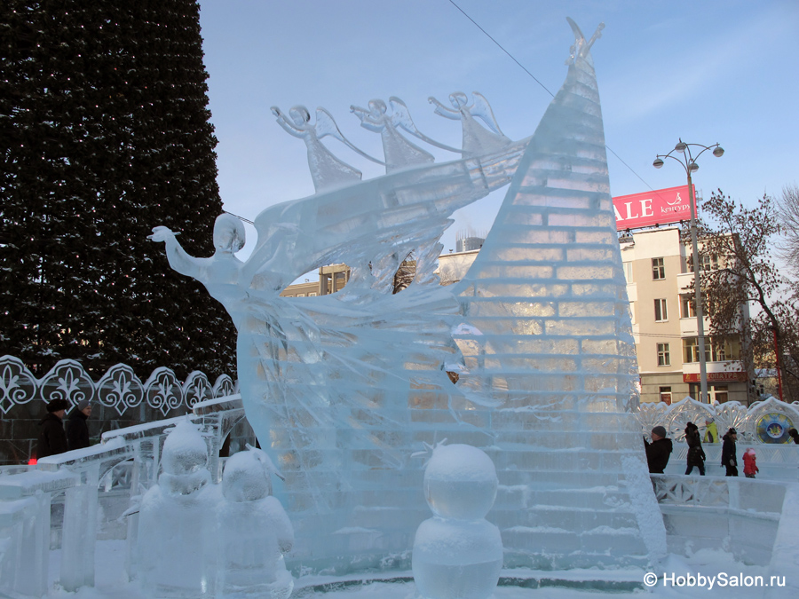 Ледовый городок в Екатеринбурге, фото