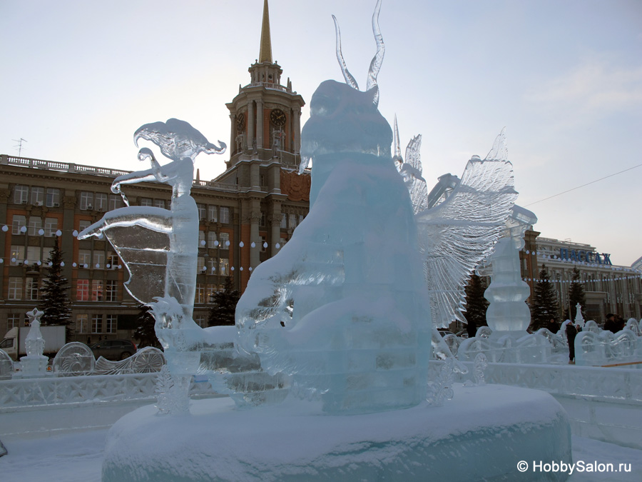 Ледовый городок в Екатеринбурге, фото