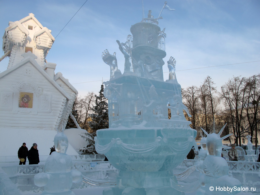 Ледовый городок в Екатеринбурге, фото