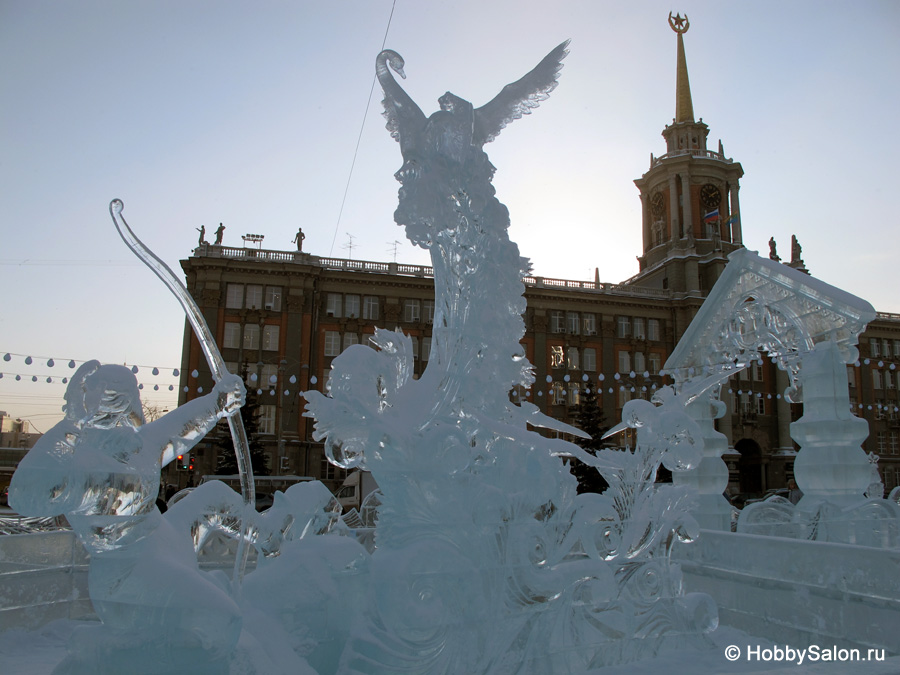 Ледовый городок в Екатеринбурге, фото