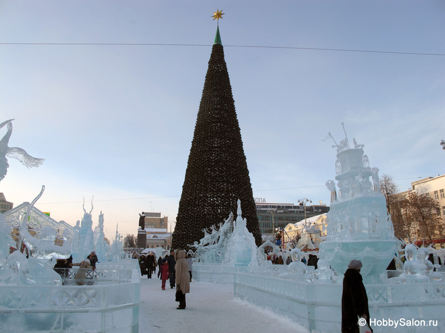 Ледовый городок в Екатеринбурге, фото