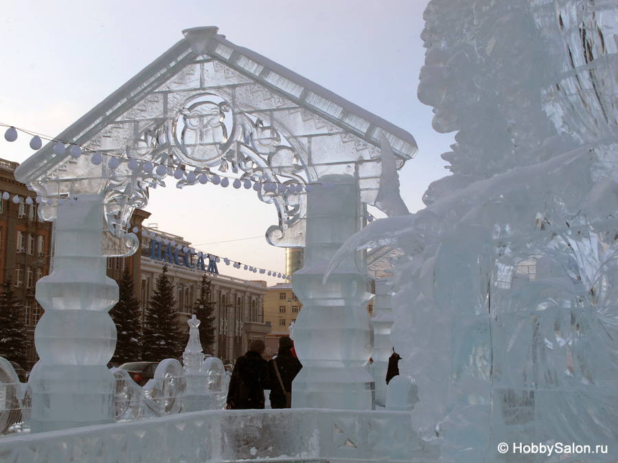 Ледовый городок в Екатеринбурге, фото