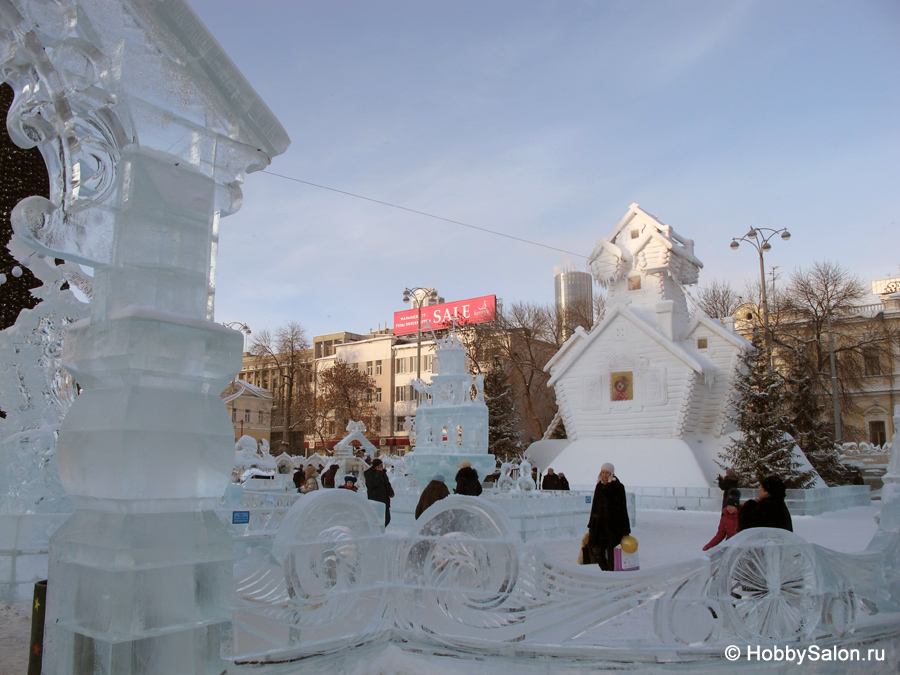 Ледовый городок в Екатеринбурге, фото