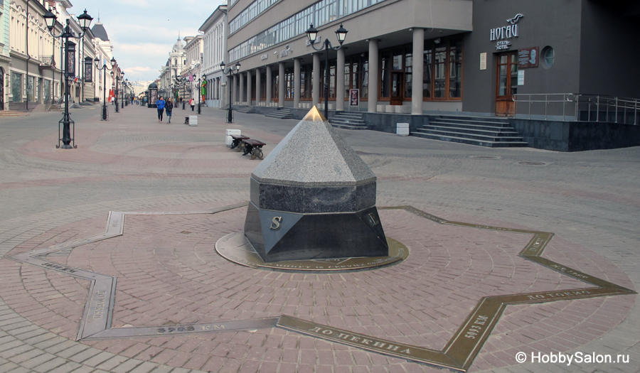 Памятник компасу в Казани